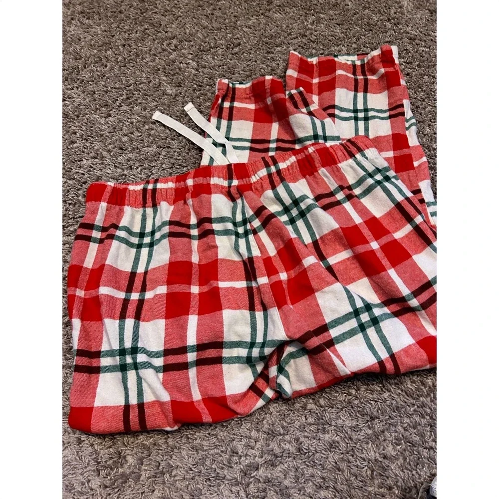Old Navy Plaid Pajama Pants men's XL Red Green White Flannel‎ Lounge Sleepwear